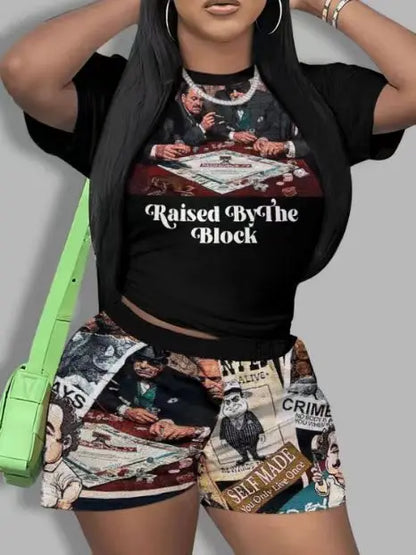 Women Two Piece Short Sets 