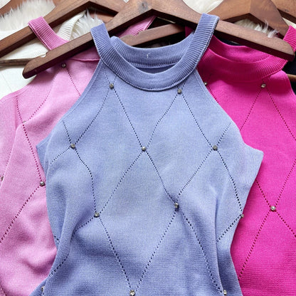 New Fashion Y2K Diamonds Bodycon Mini Dresses