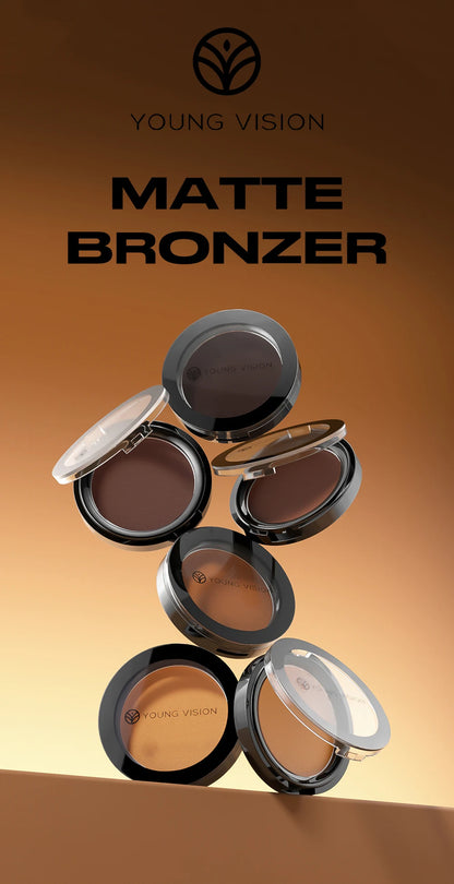 Silky Matte Bronzer Setting Makeup Contour Powder Long lasting 3D Face Shaping Concealer Deep Contouring Nose Shadow Palette