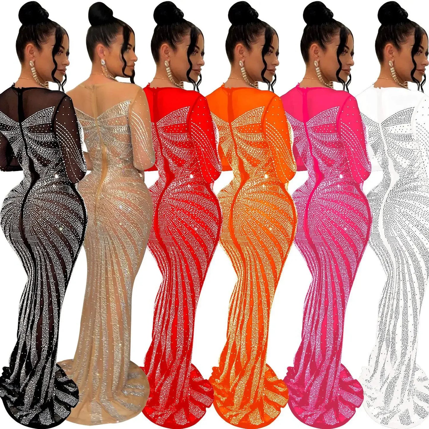 Bria Bodycon Elegant Maxi Dresses