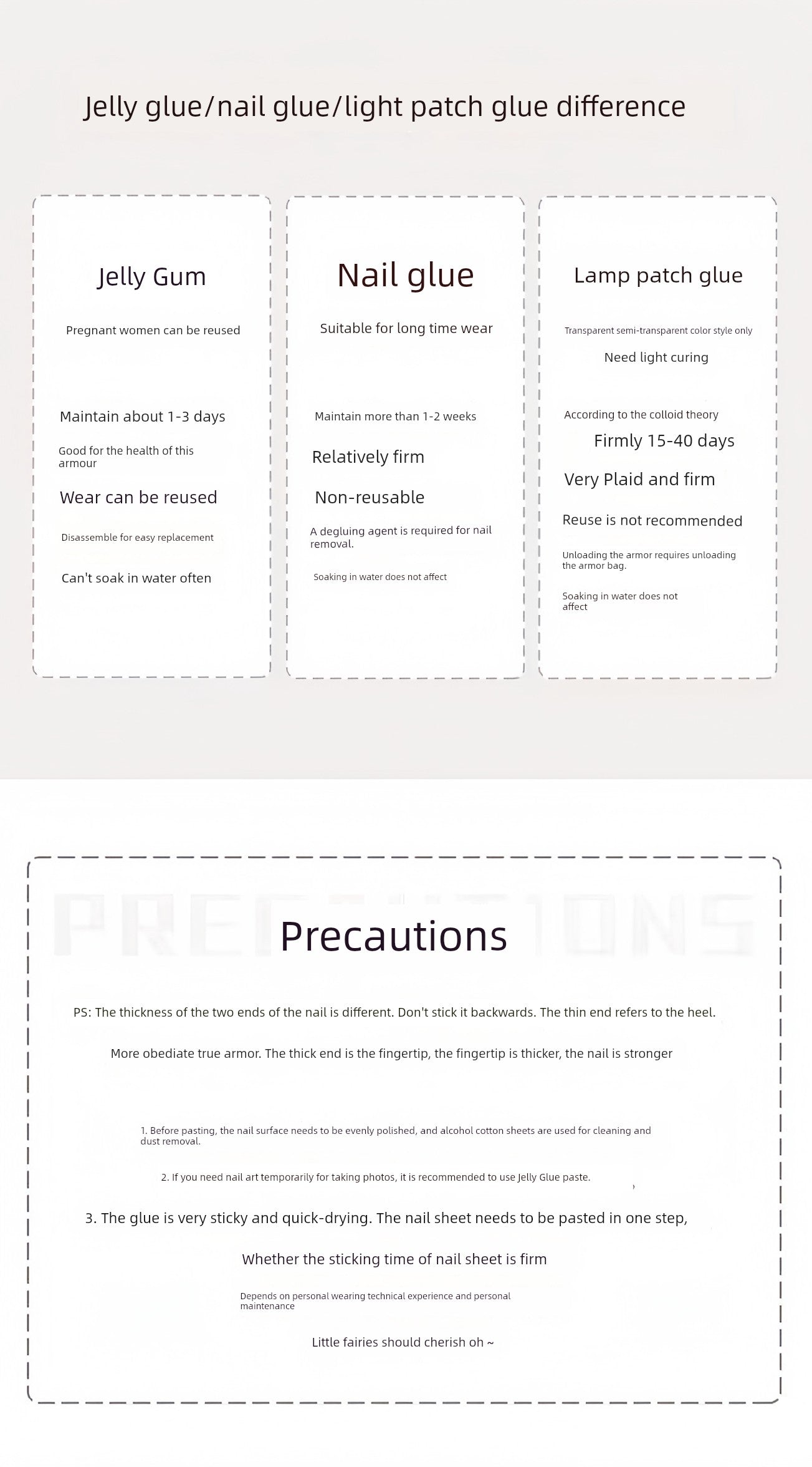 Moonlight Carved Wedding White Fairy Handmade Nails