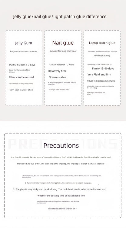 Moonlight Carved Wedding White Fairy Handmade Nails