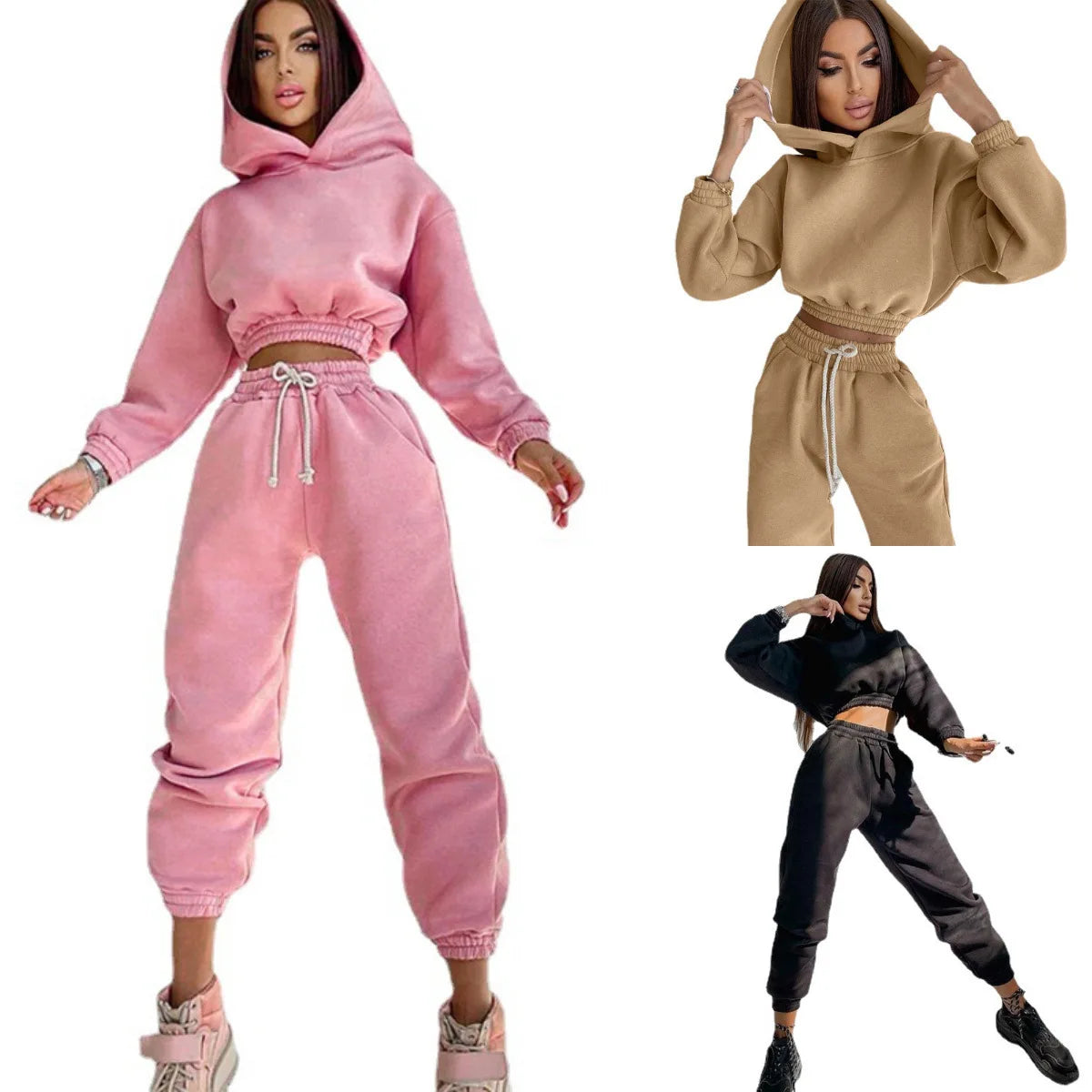 Sierra's Streetwear Drawstring Pencil Pants Suit Outfits