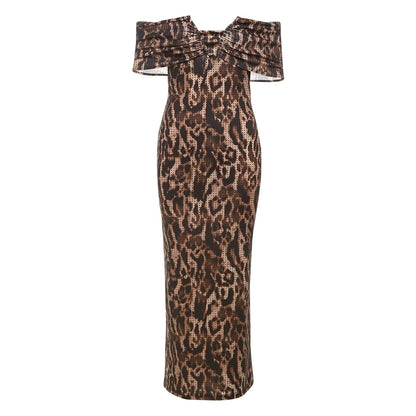 Slash Neck Off The Shoulder Wild Bodycon Dresses