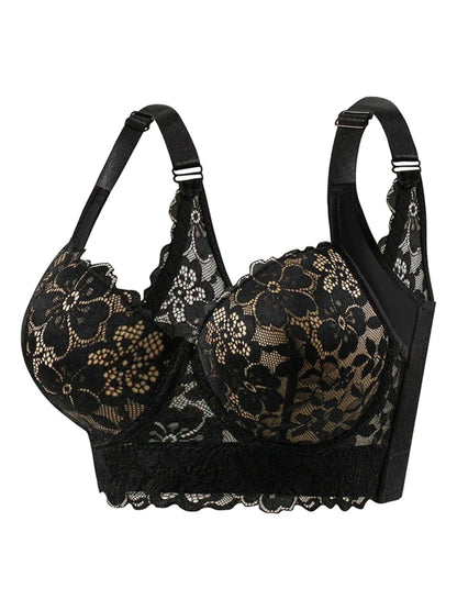 Lace Bra, Comfy & Breathable Bra, Steel Rim Bra Coverage Anti Sagging Sports