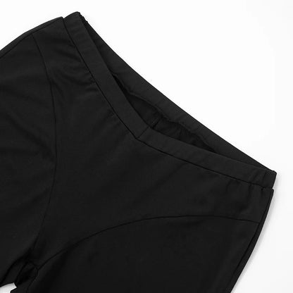 Halter Backless Vest + Stretchy Short Matching Sets