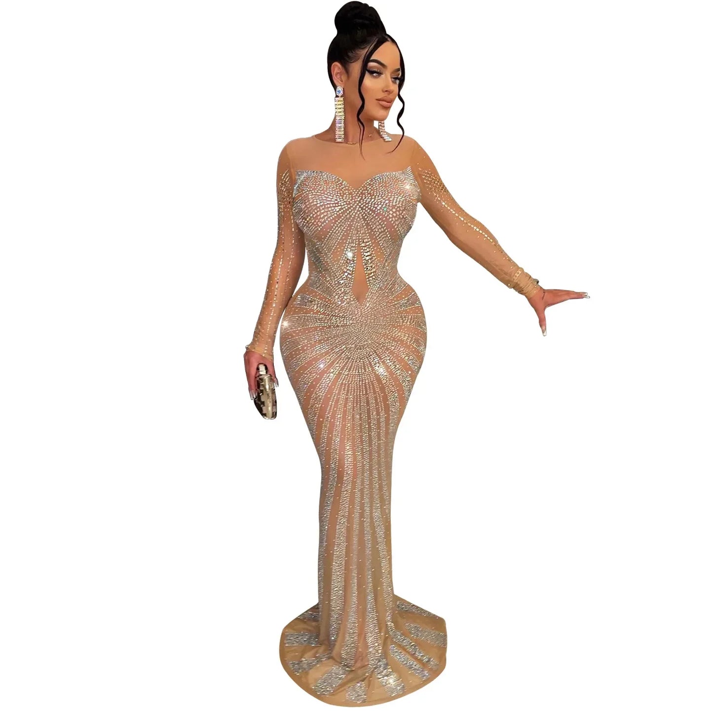 Bria Bodycon Elegant Maxi Dresses