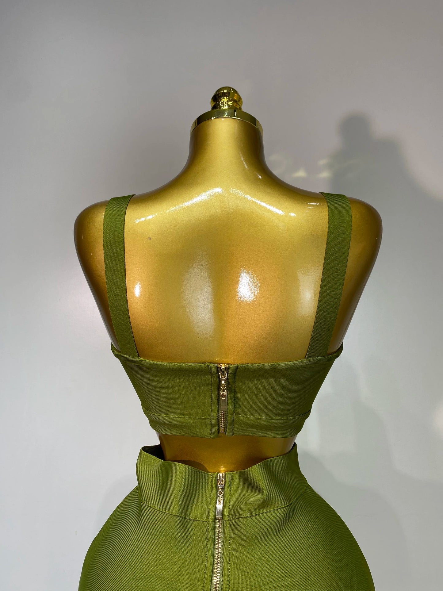 Luxury Bandage Crop Top + Pant Set  ﻿