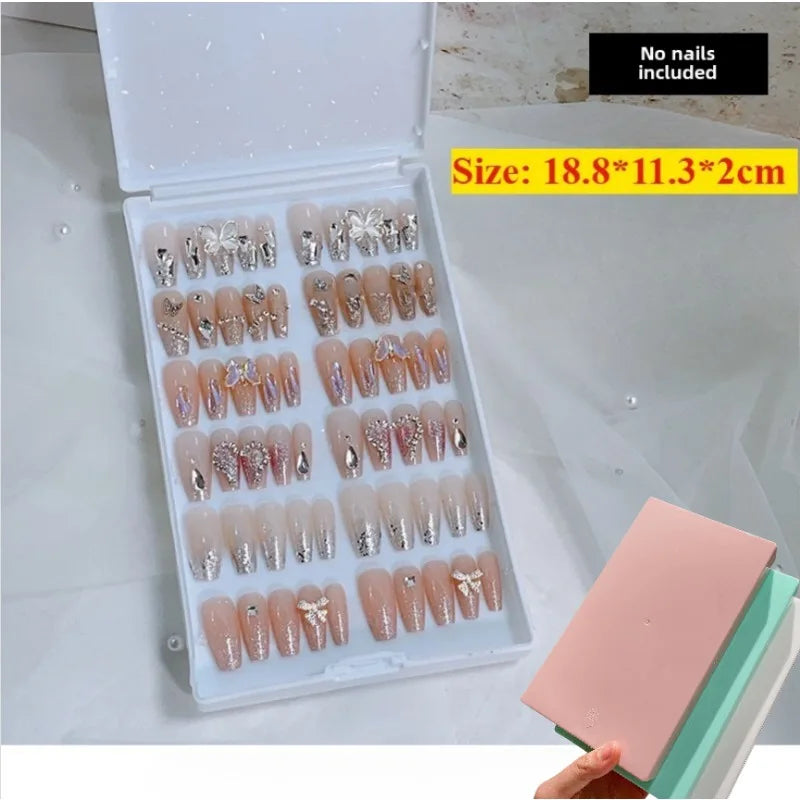 Nail Wear Storage Box Dustproof Transparent Storage Book Nail Plate Style Works Display Color Card Book Nails Supplies tool new