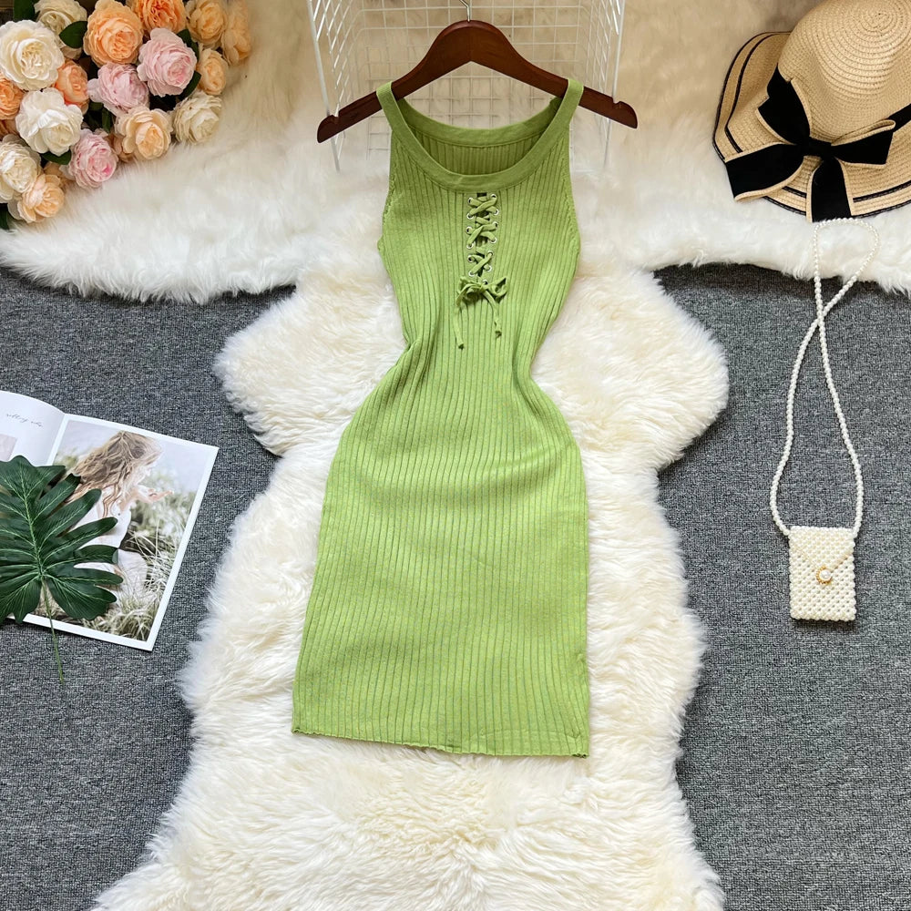 New Fashion Y2K Diamonds Bodycon Mini Dresses