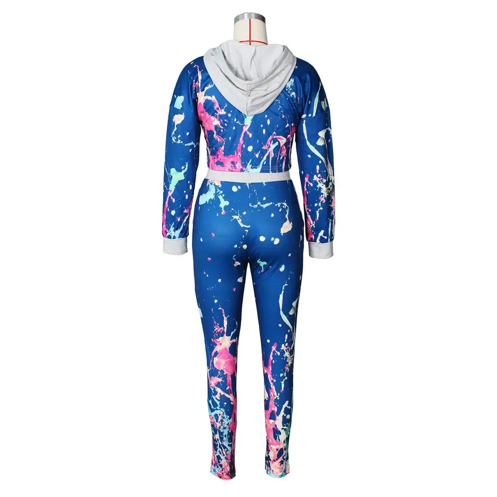 Hooded Sweatshirt + Pants Sweat Suits Matching Sets