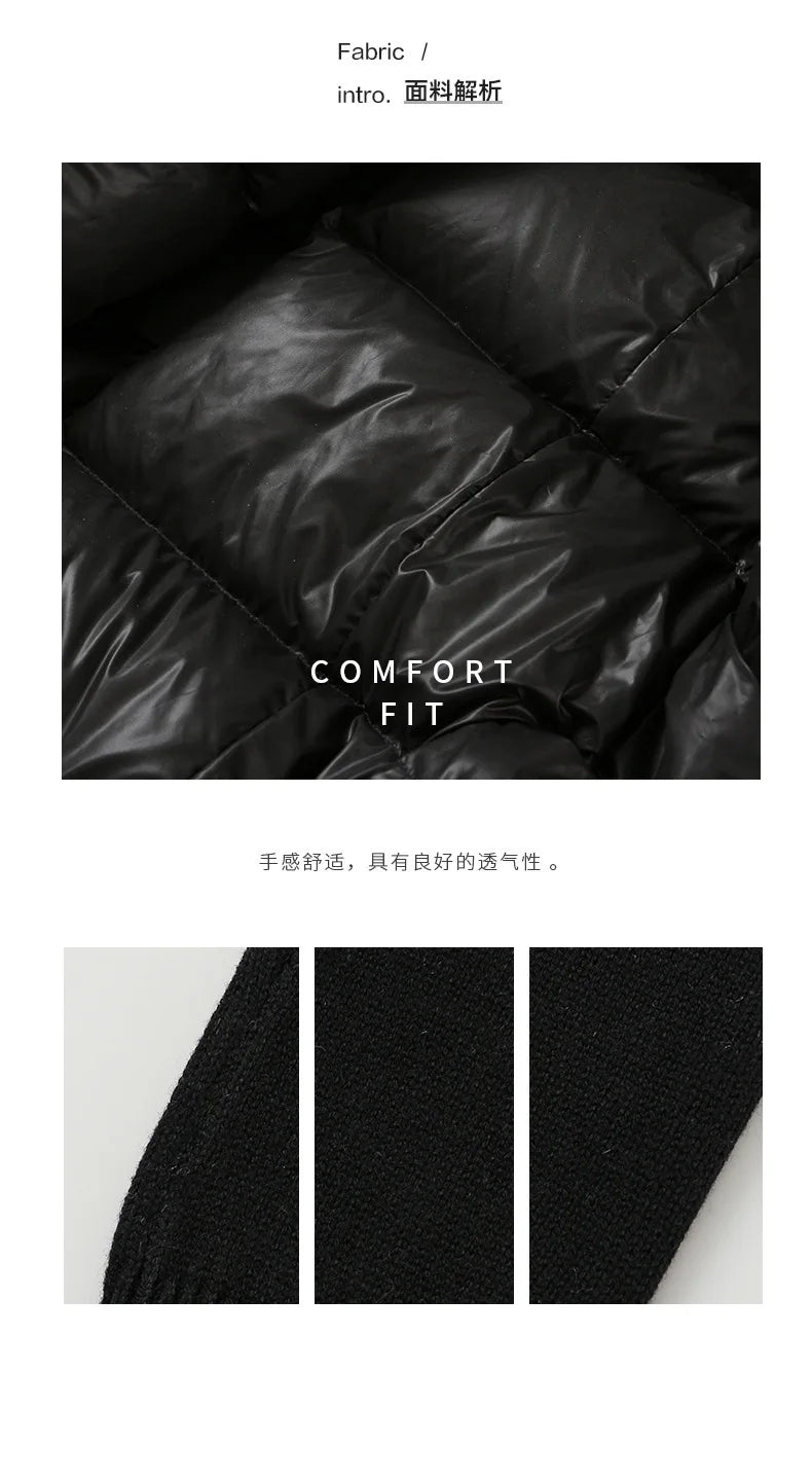 Cotton-padded Coat Lapel Loose Zipper Solid Color Coats