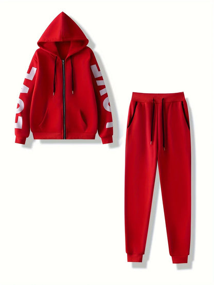 New Casual Tracksuits Two Piece Set Women Sport Suit Hoodies Jogging Size Harajuku