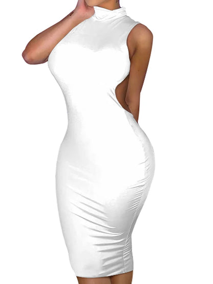 Summer Skinny Bodycon Sleeveless Midi Dresses