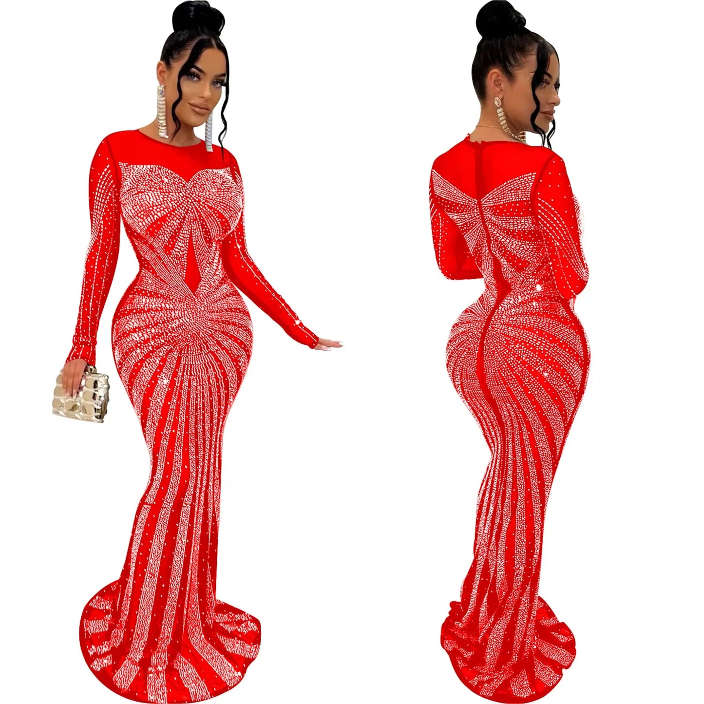 Bria Bodycon Elegant Maxi Dresses