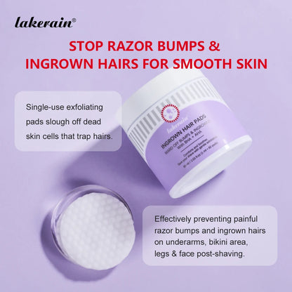 Ingrown Hair Pads Aftershave Treatment Pads To Help Prevent Razor Bumps