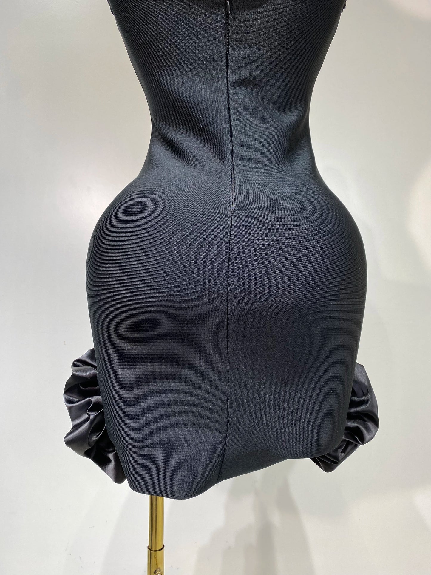 Crystal Sleeveless Square Collar Bodycon Mini Bandage Dresses