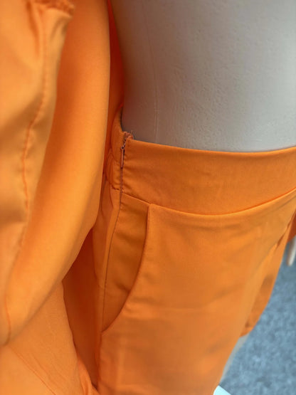 V-neck Shirt Blazers + Shorts Suit Outfits
