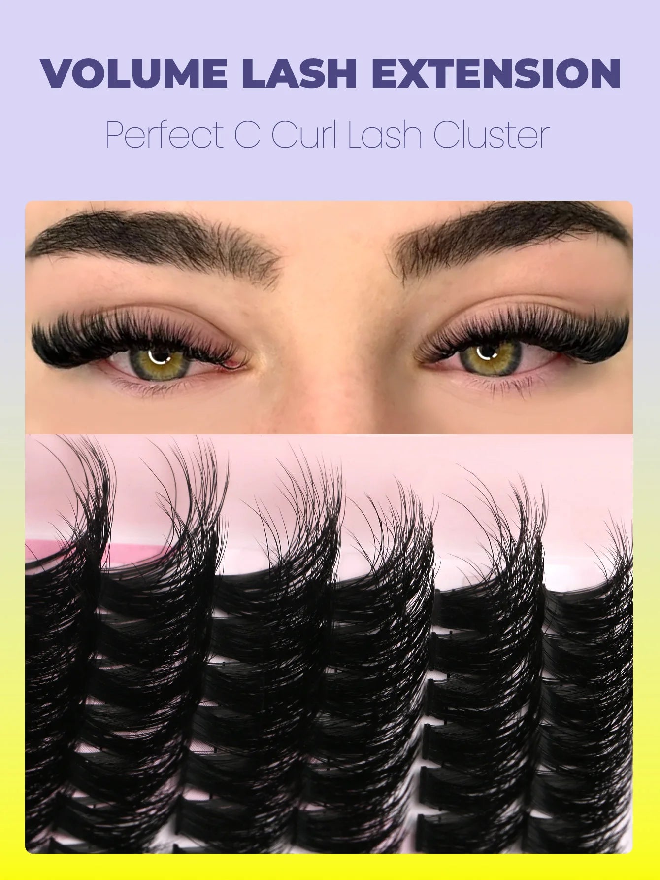 Fluffy Clusters Lashes DIY Eyelashes Makeup