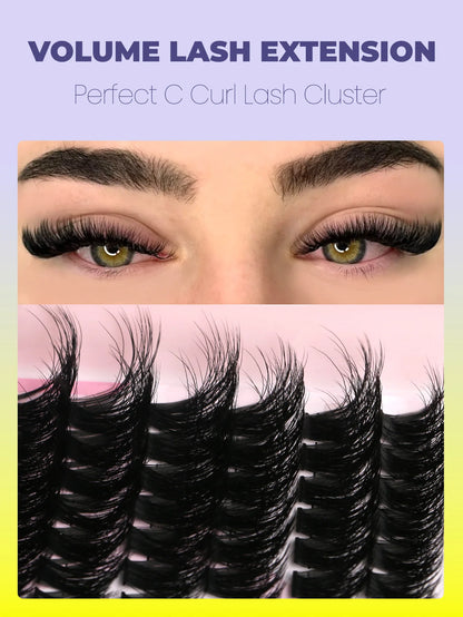 Fluffy Clusters Lashes DIY Eyelashes Makeup