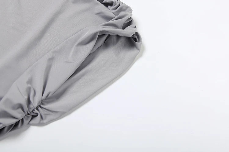 Tank Tops+Side Ribbon Skirts Stretch Matching Outfits