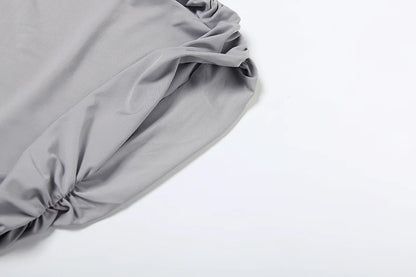 Tank Tops+Side Ribbon Skirts Stretch Matching Outfits