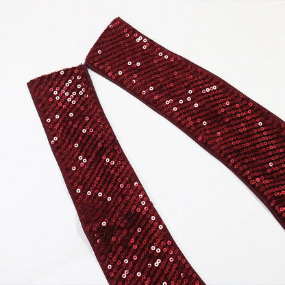 Sequin Halter Crop Top + Mini Skirt Matching Sets