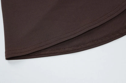 Elegant Turtleneck Sleeveless High Waist Pleated Dresses