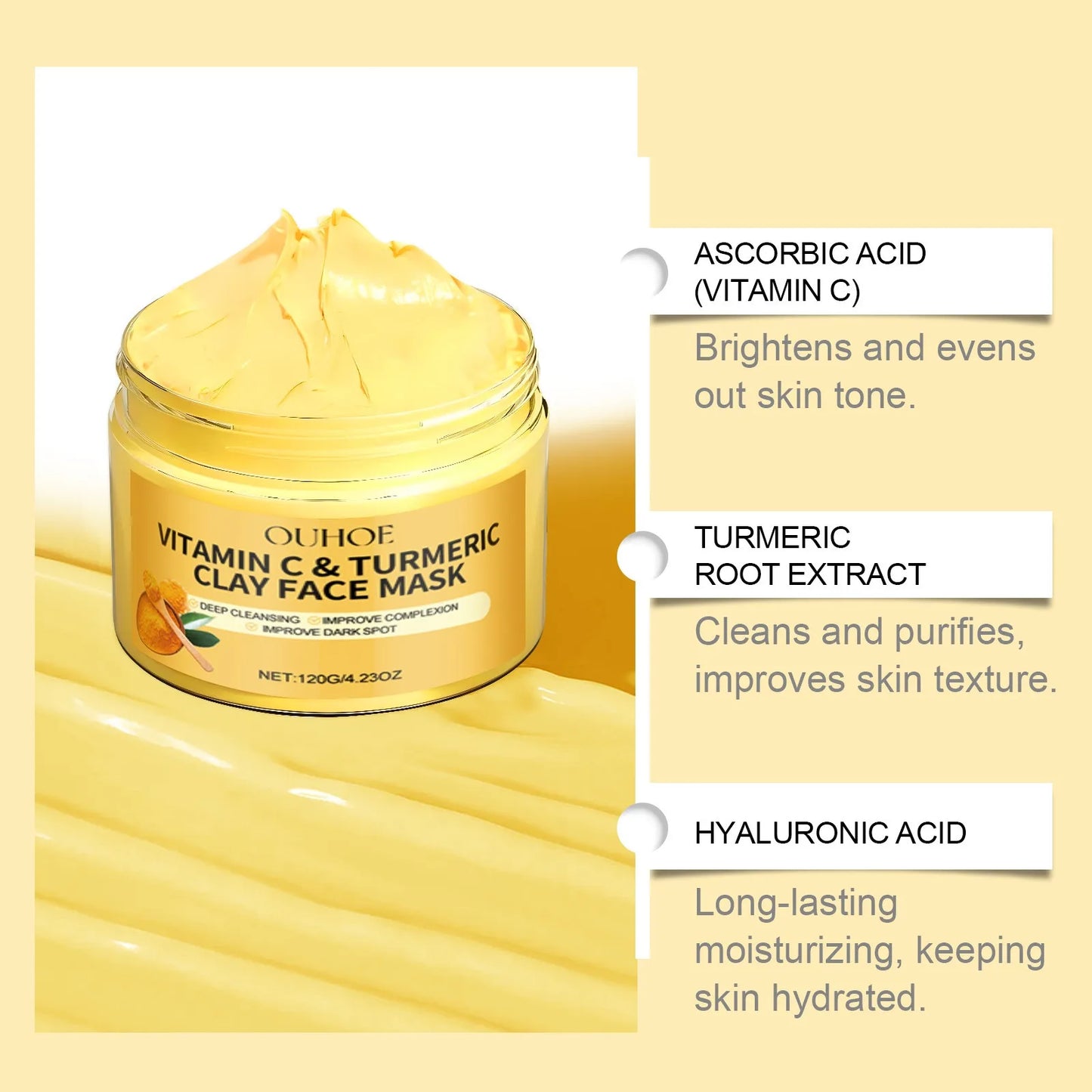 Turmeric Exfoliating Facial Mask (deep cleansing)