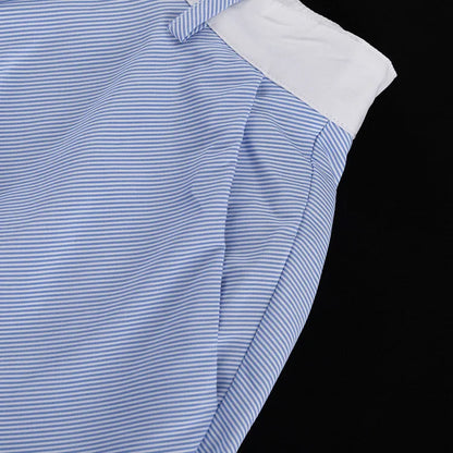 Lace Trim Crop Top + High Waist Flare Skirt Set