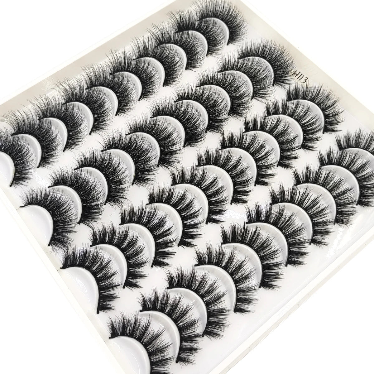 20 Pairs Natural long 3D Mink False Short Eyelashes