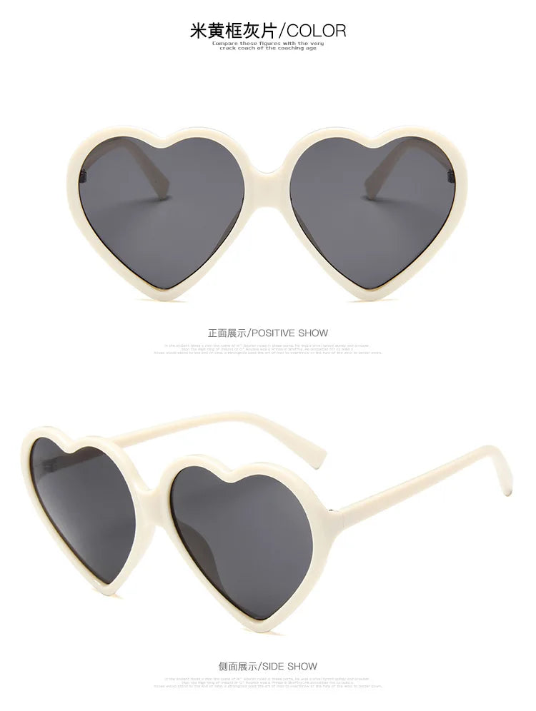 New Trendy Big Heart Shape Eyewear