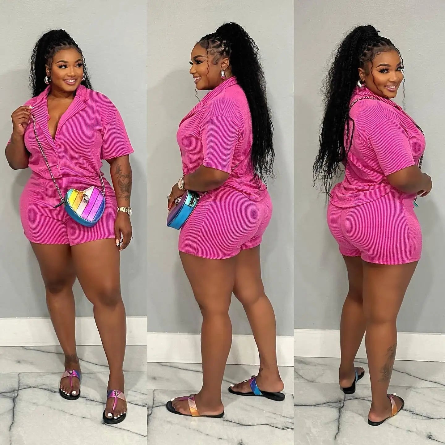 Street Short Sleeve Shirt + Shorts Sets