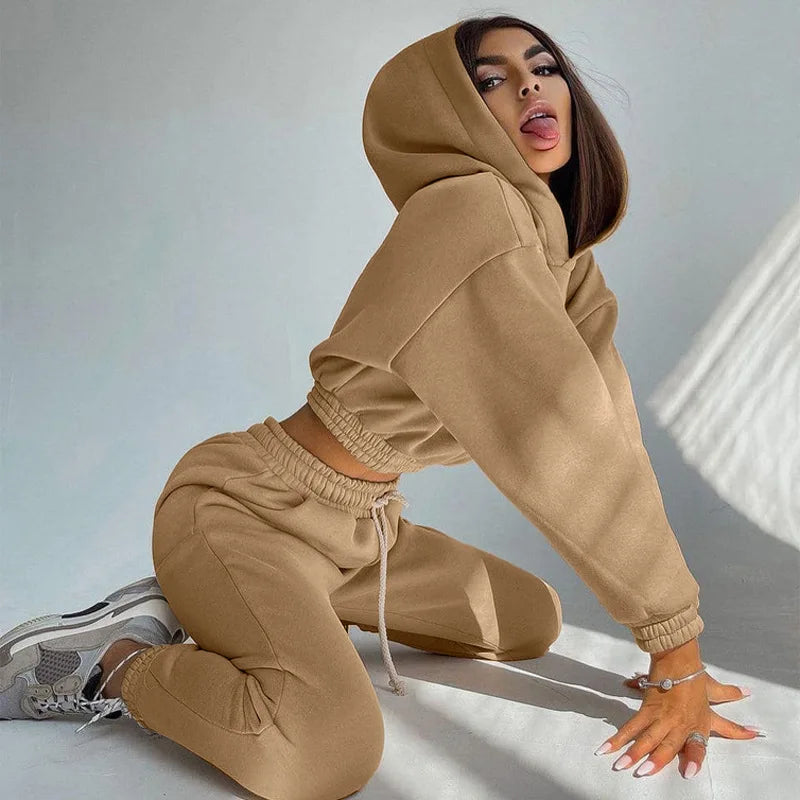 Sierra's Streetwear Drawstring Pencil Pants Suit Outfits