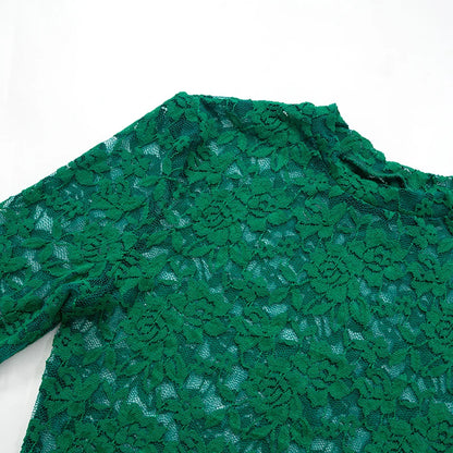 See Through O-Neck Crop Tops+Leggings Skinny Stretch Matching Midnight Party Clubwear