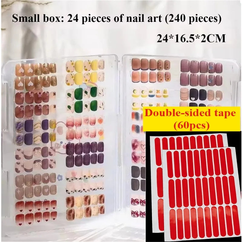 Nail Wear Storage Box Dustproof Transparent Storage Book Nail Plate Style Works Display Color Card Book Nails Supplies tool new