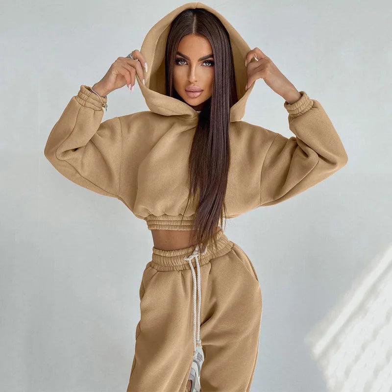 Sierra's Streetwear Drawstring Pencil Pants Suit Outfits