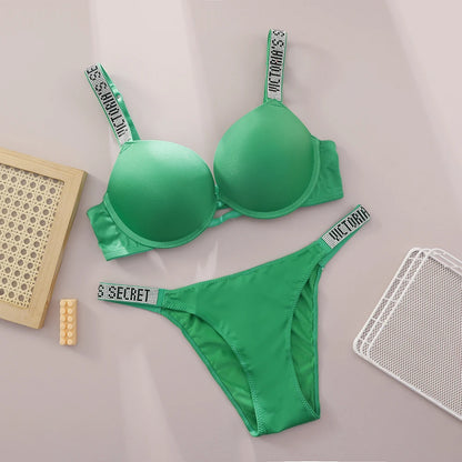 Victoria Secret Comfortable Breathable Push Up Bra + Panty Set