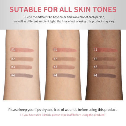 Magic Peel Off Lip Cosmetic Matte Lip Liner Pencil Long Lasting Waterproof Smudge Proof Transfer Proof Peel Off Lip Stain Tattoo