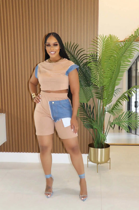 Women Two Piece Short Sets 