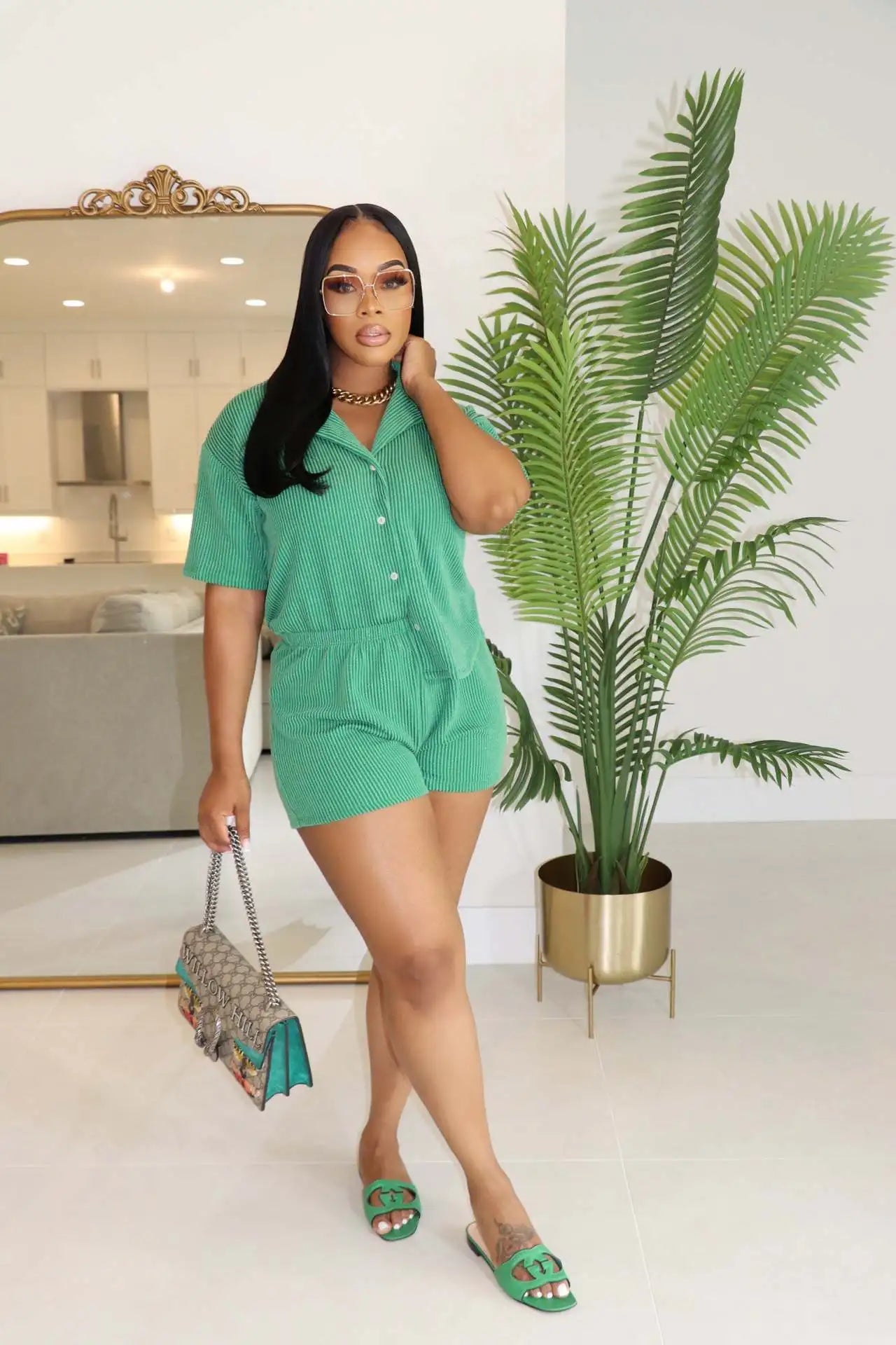 Street Short Sleeve Shirt + Shorts Sets