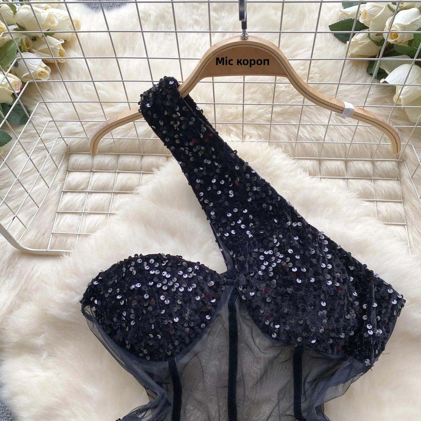 Glamour Off-Shoulder Sequin Dresses