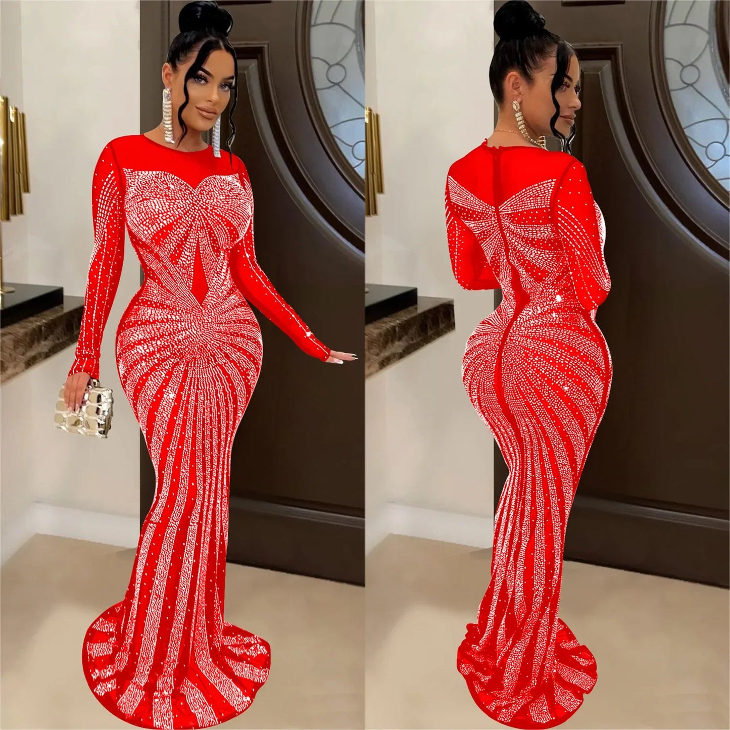 Bria Bodycon Elegant Maxi Dresses