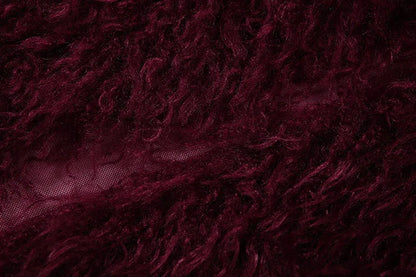 Coquette See Through 2-Piece Set Bodysuit + Furry Split Skirt Stretch Skirt Sets