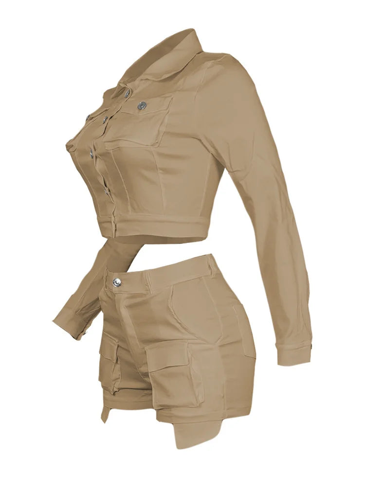 Women Two Piece Short Sets 