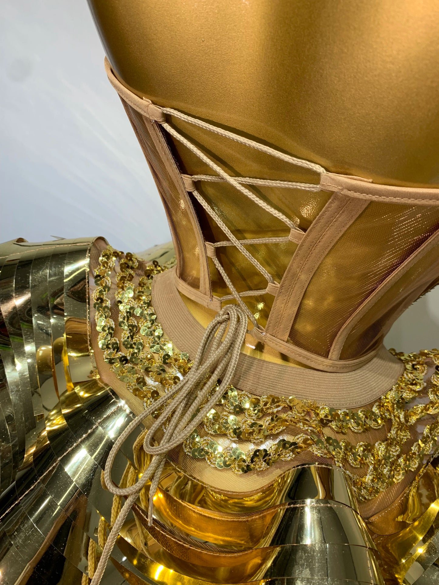 Sequins Rhinestone Backless Shiny Dresses (2pc.)