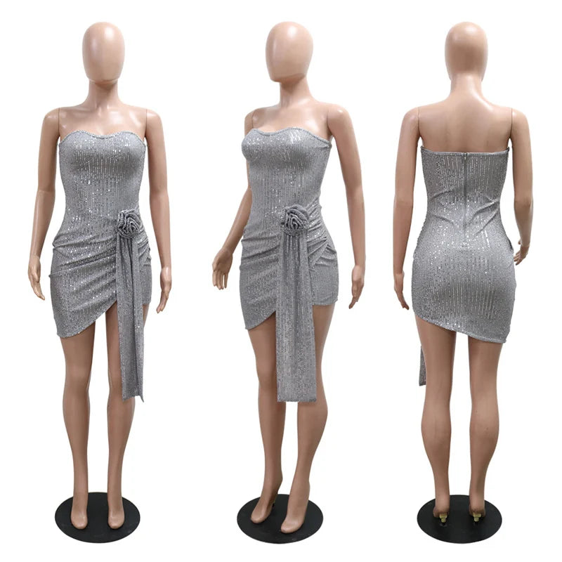 Sparkly Sequin Birthday Mini Dresses