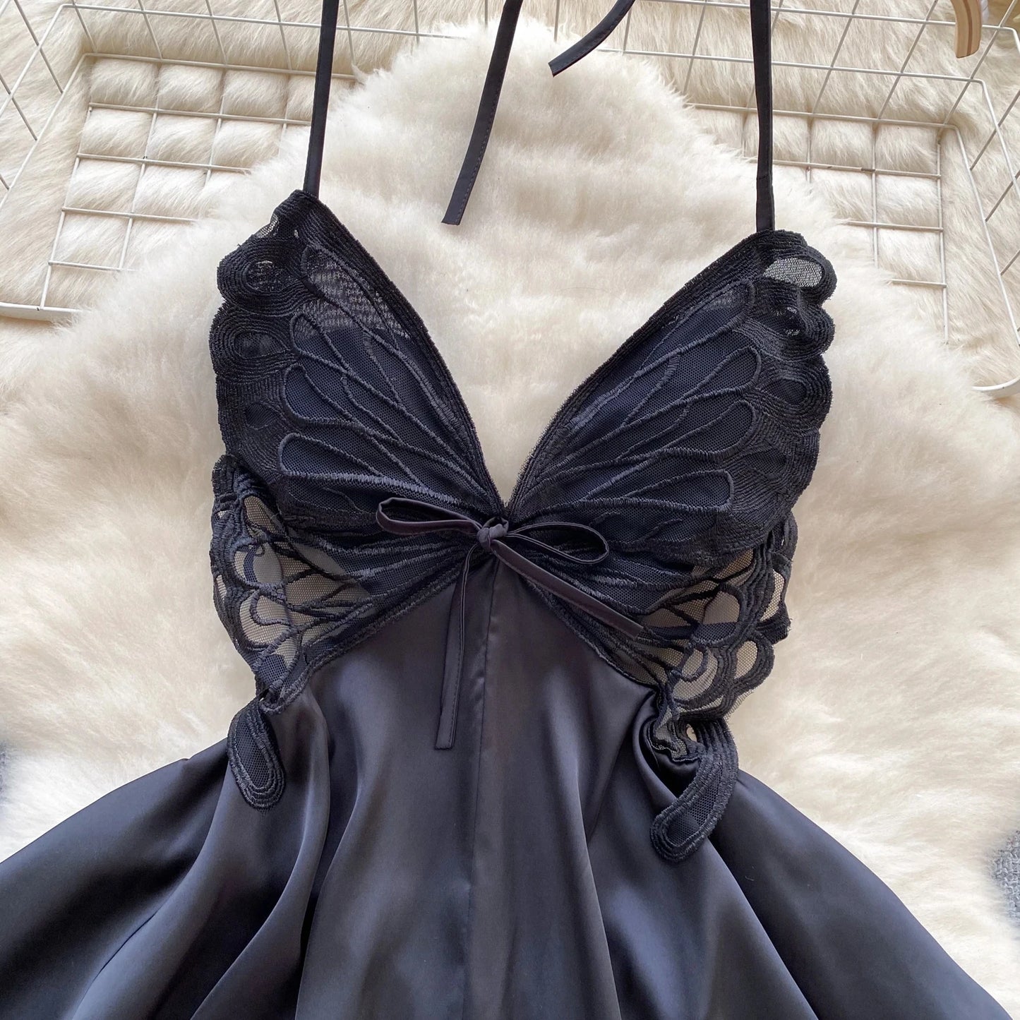 New Butterfly Lace Elegant Feminine Dresses for Women Comfortable