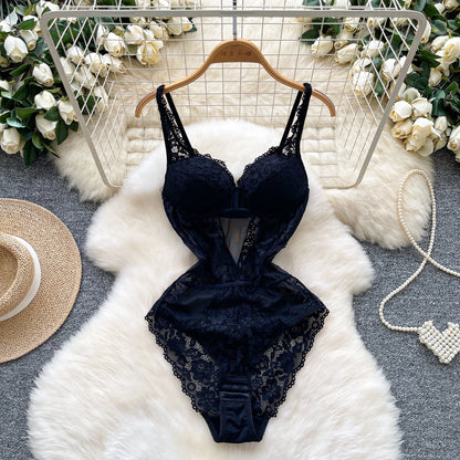 Hotsweet Vintage Straps Bodysuits Chic Lingerie