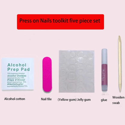10pcs High Quality Press on Nails Green Starry Sky Shining Eyes Nail Equipment Nails